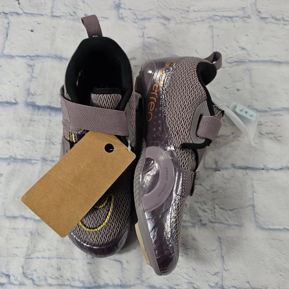 Nike SuperRep Cycle Shoes Women 7.5 Purple Metallic Indoor Cycling DQ4680-500